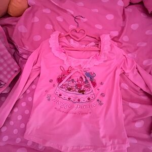 Pink Long Sleeve Top